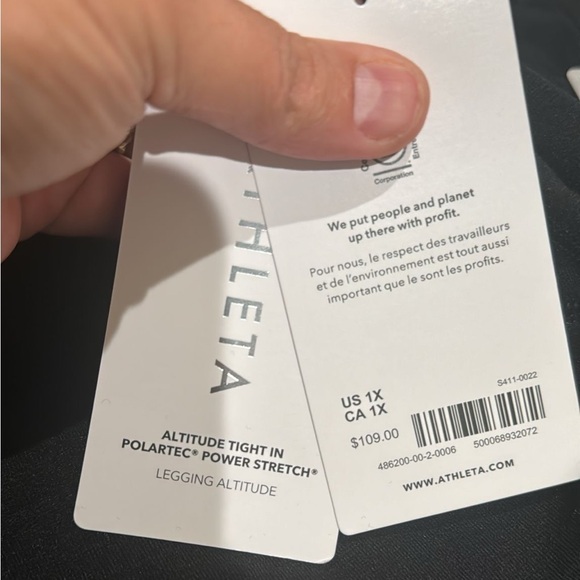 Athleta Altitude Tight in Polartec Power Stretch // Black - Picture 10 of 16